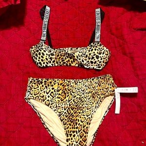 Super cute swim suit two pieces.